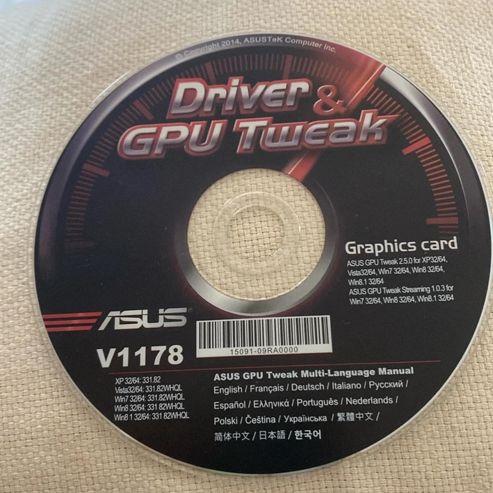 ASUS GPU V1178 DRIVER AND CPU TWEAK MULTI-LANGUAGE MANUAL